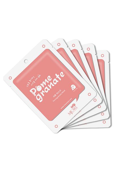 Mjcare Pomegranate Extract Face Mask - Pack of 5