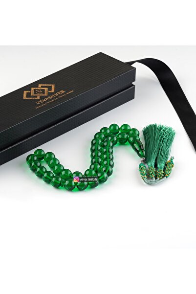 vevasilver مسبحة صلاة محبوكة يدويًا بشراشيب من فاتان ستون فاف.