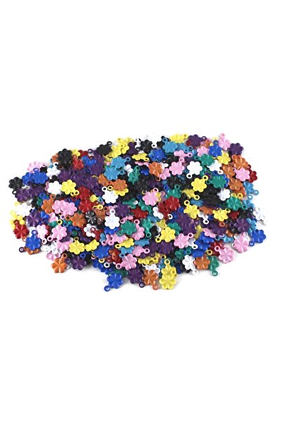 yfhobi 5 Gram - 10x7 Mm Çiçek Desenli Renkli Metal Pul, Takı Malzemesi, Pirin...