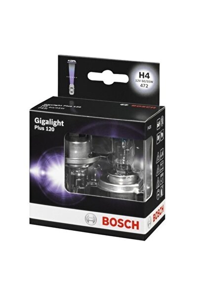 Bosch H4 Gigalight Plus +120% 2'li Ampul Set 12v 60/55w