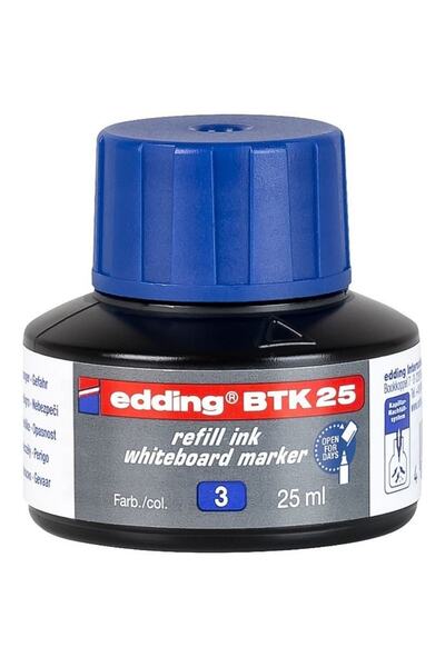 Edding Btk25 Mavi Mürekkep Dolum Şişe 25ml.
