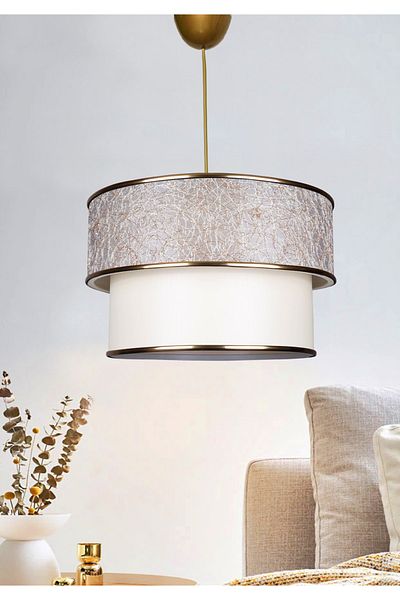 HOMİNG Evmodu Single Pendant Chandelier - Gold String Cake