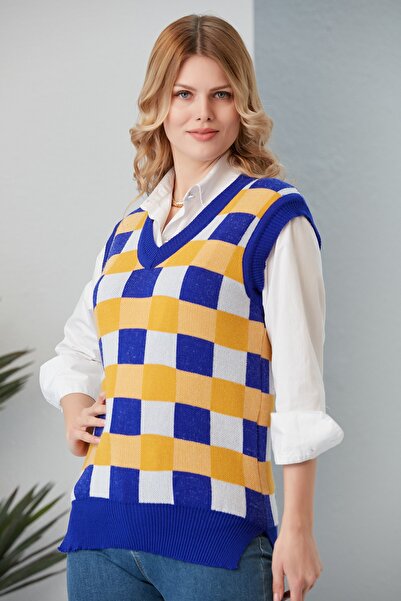 Jerusalema Kadın Sarı Triko Süveter