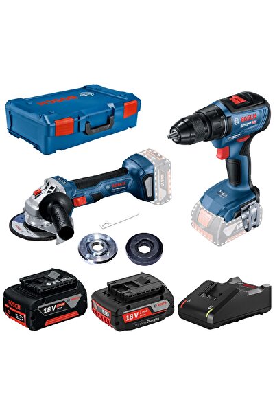 Bosch Gws 180-lı + Gsr 18v-50 (1x2.0;1x5.0ah) Akülü Akülü Avuç Taşlama - Delme/vidalama Makinesi
