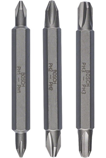 Bosch Ph1/2/3*60 Mm 3'lü Çift Taraflı Vidalama Ucu - 2607001748