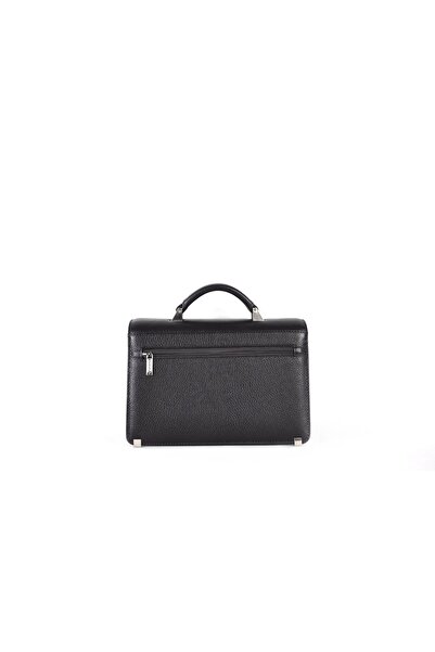 Eminsa Men's Encrypted Brown Genuine Leather Handbag