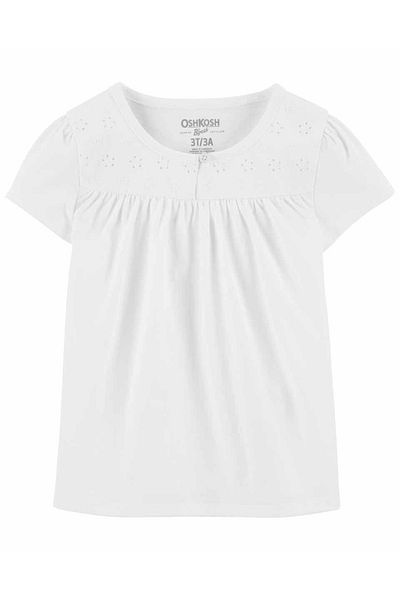 Oshkosh B’Gosh Μπλουζάκι για κοριτσάκι λευκό