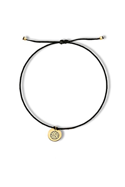 alberaccessories 925 Ayar Gümüş  Minimal Şirin Voleybol Toplu Halhal