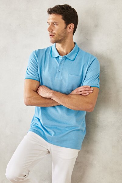 ALTINYILDIZ CLASSICS Poloshirt - Blau - Regular Fit