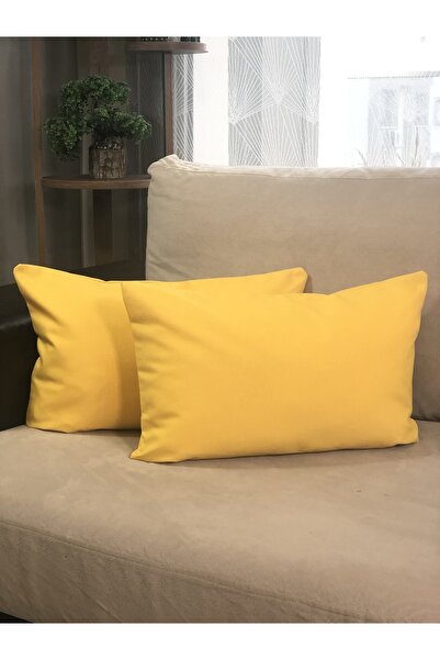 desen izmir , 2'li Kırlent Kılıfı Sarı
