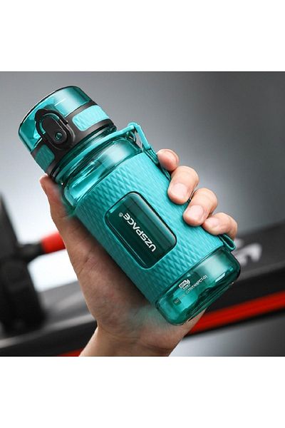 Uzspace F 400ml Children's Tritan Water Bottle with Silicone Protection Anti-Slip Body