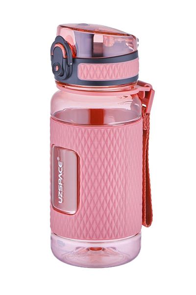 Uzspace Ff 400ml Children's Tritan Silicone Protected Non-Slip Body Water Bottle