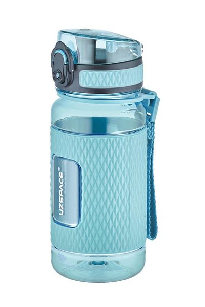 Uzspace Ff 400ml Children's Tritan Water Bottle Silicone Protected Non-Slip Body