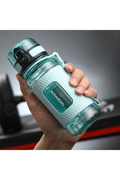 Uzspace Ff 400ml Children's Tritan Water Bottle Silicone Protected Non-Slip Body