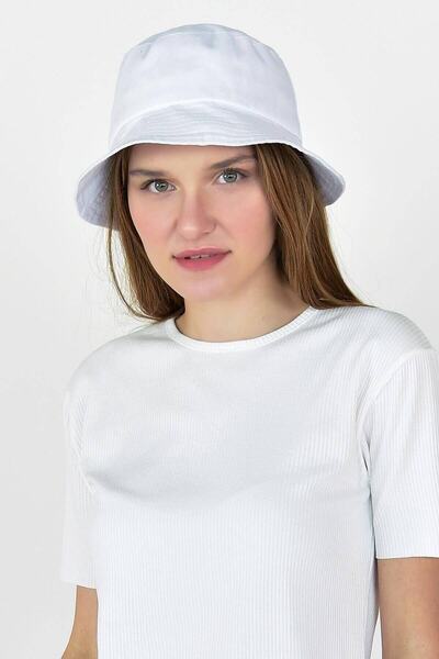 eleven market Απλό λευκό καπέλο κουβά Καπέλο ψαράδικο καπέλο κουβά