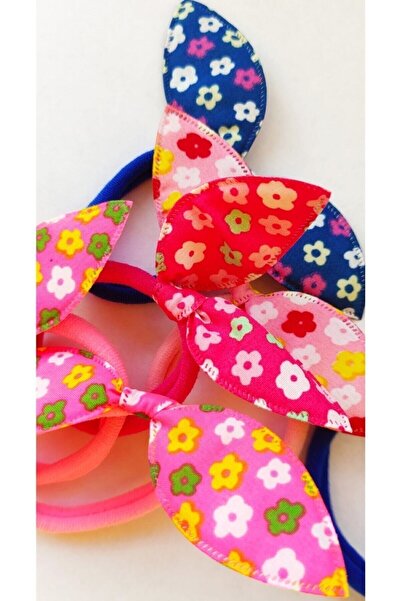 Shopiolog Детски гумени ластици за коса с ушички на заек, 12 броя