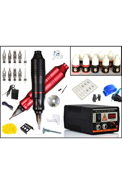 XLINETATTOO Xl-5327a Hybrıd Çantalı Siyah Renk Tattoo Pen Kalıcı Makyaj Makin...