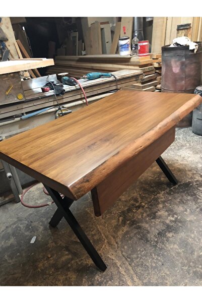 Bintaş Mobilya Gürgen Ağacı Kütük Ofis Masası