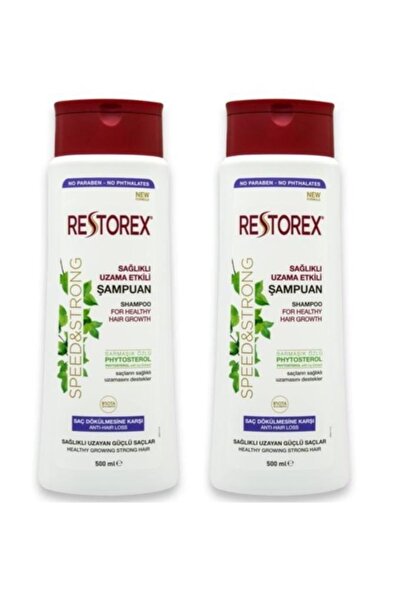 Restorex Sağlıklı Uzama Etkili Şampuan - Saç Dökülmesine Karşı 500 ml - 2 Adet
