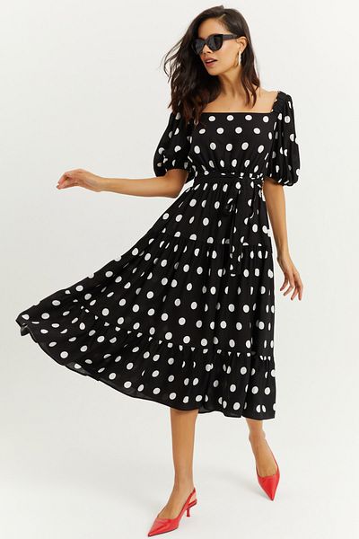 Cool & Sexy Kleid - Schwarz - A-Linie