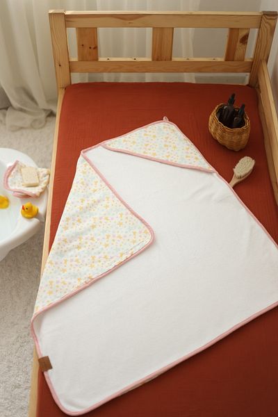 Mujo Baby&Kids Double Layer Muslin Baby Towel Set - 50% Bamboo 50% Cotton - Sleeper Collection