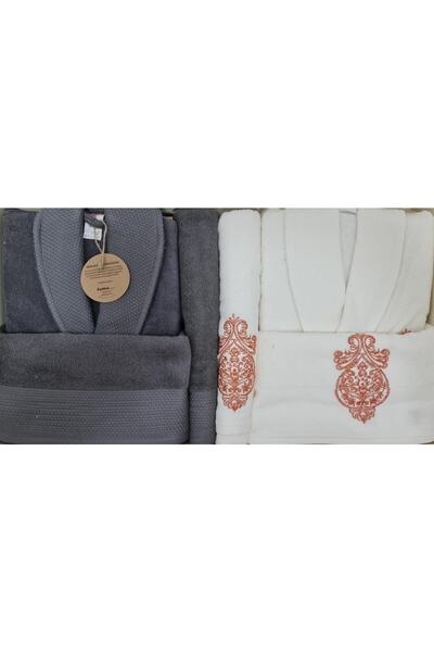 Özdilek Σετ Οικογενειακό Stone Aile Κρέμα Ανθρακί