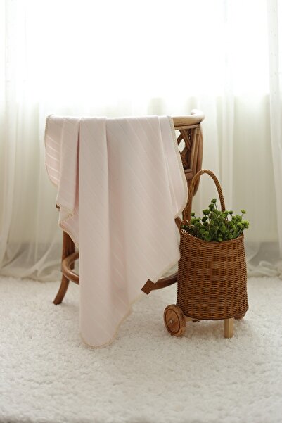 Mujo Baby&Kids Baby Peshtemal Pink Fish Back Woven