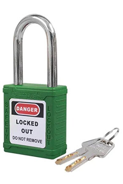 Kaizen Market 38mm Paslanmaz Çelik Emniyet Asma Kilit (yeşil)