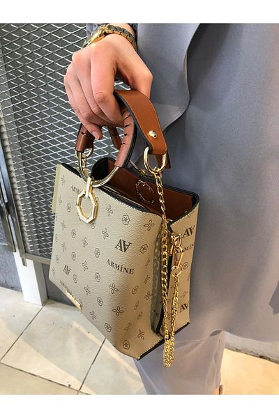 Armine Mink Chain Hand and Shoulder Bag