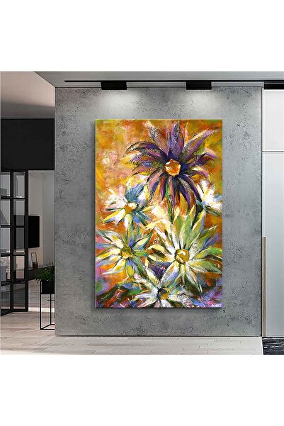 Sebenta Yağlı Boya Çiçek Kanvas Tablo