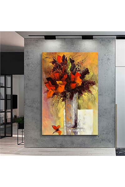 Sebenta Yağlı Boya Vazo Kanvas Tablo