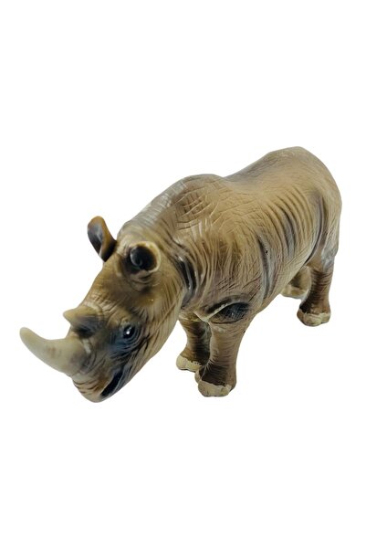 PopŞeker Oyuncak Gergedan Figürü Soft Yumuşak Plastik 20cm.