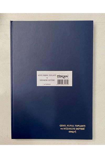 ÖZKAN Caietul de ședințe și negociere a generalitatii A4 Hardcover albastru 96 coli