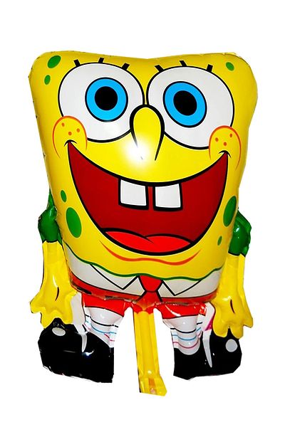 Parti dolabı 1 Piece SpongeBob Man Shaped Foil Balloon Birthday Balloon 55x42