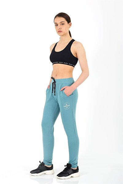 Banadamoda Vodeno zelene sportske pantalone sa detaljnim džepovima BMSP - 031