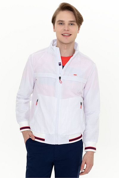 U.S. Polo Assn. Ανδρικό Λευκό Παλτό