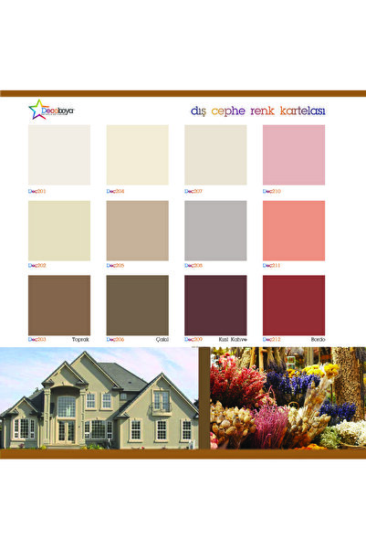 DecoBoya Deco Silikonlu Dış Cephe Duvar Boyası 10 kg Tüm Renkler