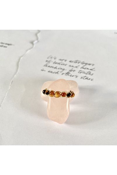 Mıçı takı silver Tiger Eye Stone Special Design Natural Stone Handmade Ring