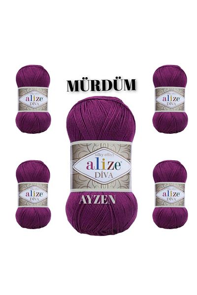 Alize Diva Χειροποίητο Σχοινί Πλεκτής 100gr 5 Συσκευασία (100gr X 5 Τεμάχια)