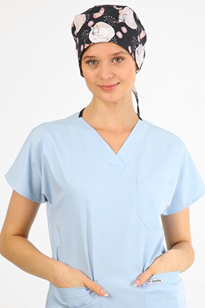 Owlet Medikal Lacivert Kelebek Desenli Cerrahi Bone