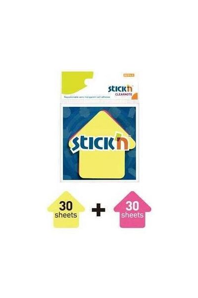 Gıpta Stick'n 76 X 76 Arrow Figure Translucent 2 Neon Colors 60 Sheets