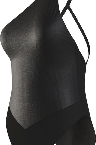 Calvin Klein One Shoulder One Pıece Siyah Mayo 8719855543939