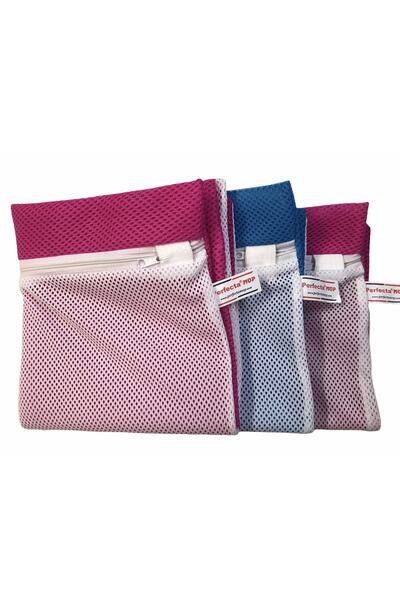 Perfecta Mop&Tekstil شبكة غسيل الأحذية القماشية بسحاب من بيرفيكتا موب 3 قطع