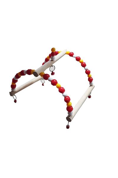 Ans Beaded Reverse Gondola Bird Toy 10-12cm