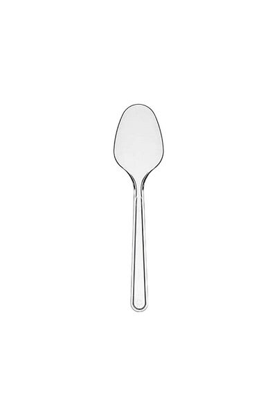 Streak Plastic Spoons 100 Pieces Transparent Disposable