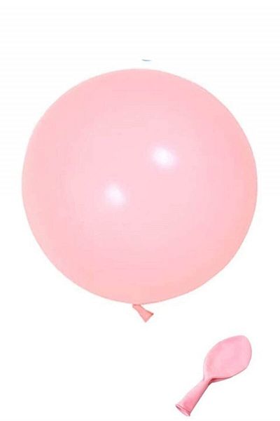 BalonEvi Balloon Jumbo 24'' Macaron Pink Color Birthday