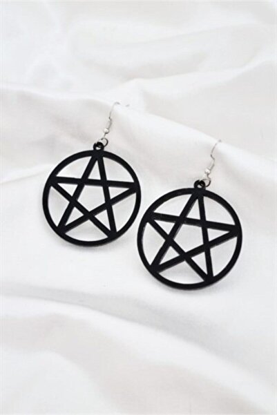 Fugusugu Gotik Pentagram Küpe