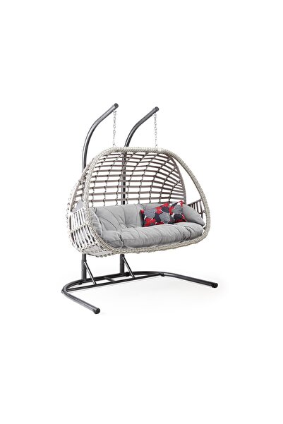 Capri Swing Oylat İkili Rattan Salıncak