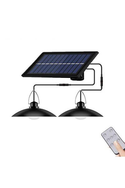 gaman Güneş Enerjili Ev Çardak Oda Aydınlatması 2li Uzaktan Kumandalı 5500 Mah