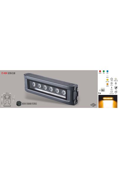 Cata غسالة حائط Ct-4694 بلون العنبر الذهبي مقاس 19 سم